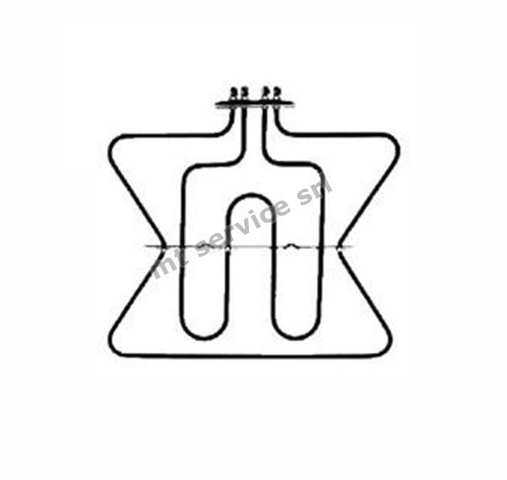 Resistenza doppia forno w1200/1400