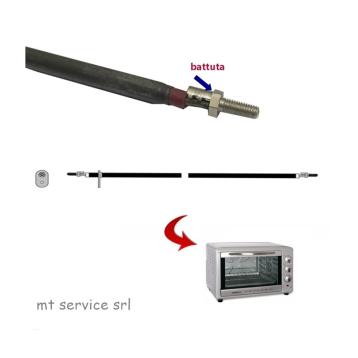 Resistenza a barra l=325mm. 115v 320w con staffa