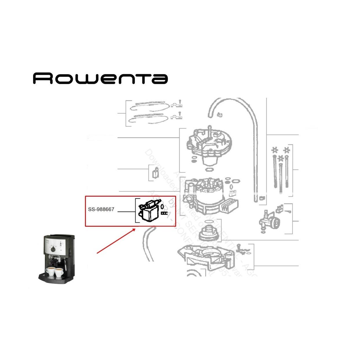 Elettrovalvola per caffettiera rowenta espresso virtuoso es300