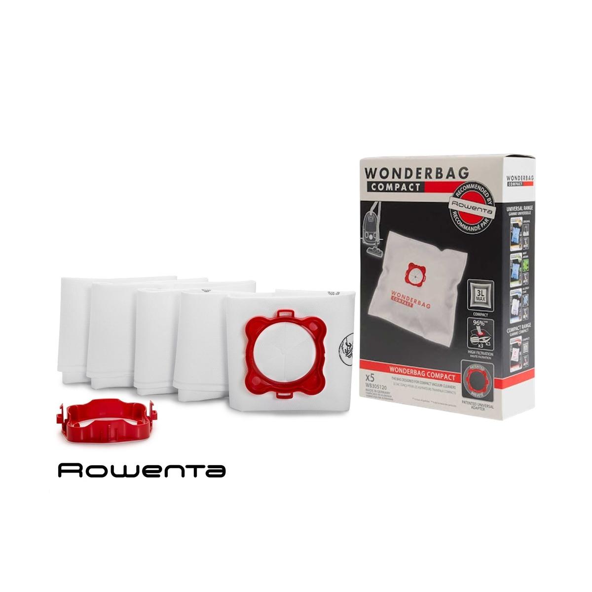 Sacchetti aspirapolvere wonderbag compact rowenta - 5 pz - wb305120