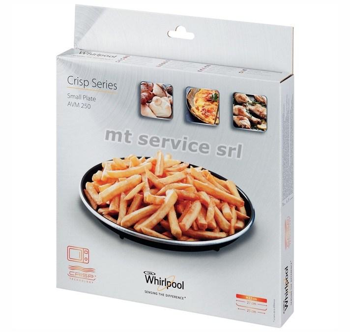 Piatto Crisp per Forno a Microonde 25/27CM H2,5CM AVM250