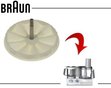 PULEGGIA + ASSE per CONTENITORE BRAUN K750