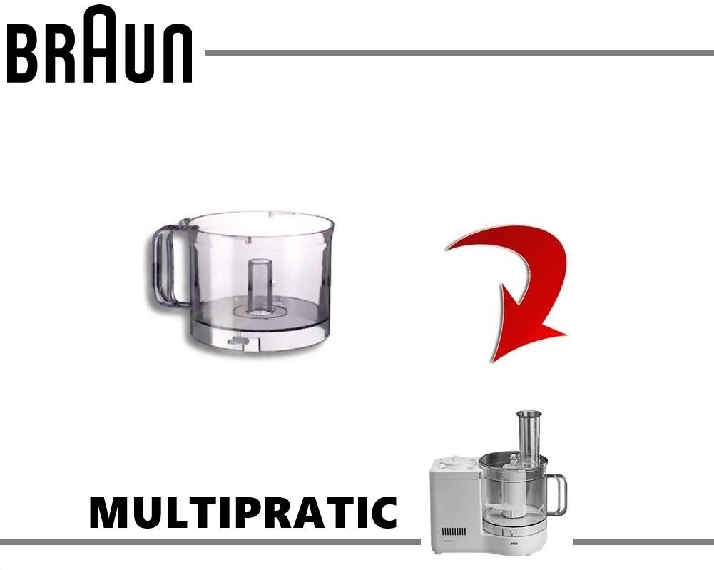 Contenitore originale robot braun multipratic mc100/200 (ex 4176222)