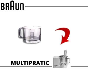 Contenitore originale robot braun multipratic mc100/200 (ex 4176222)