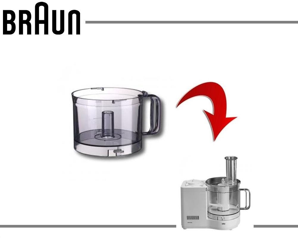 Contenitore uk1 originale braun per robot (ex 4243005)