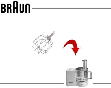 Frusta monta panna robot braun uk40