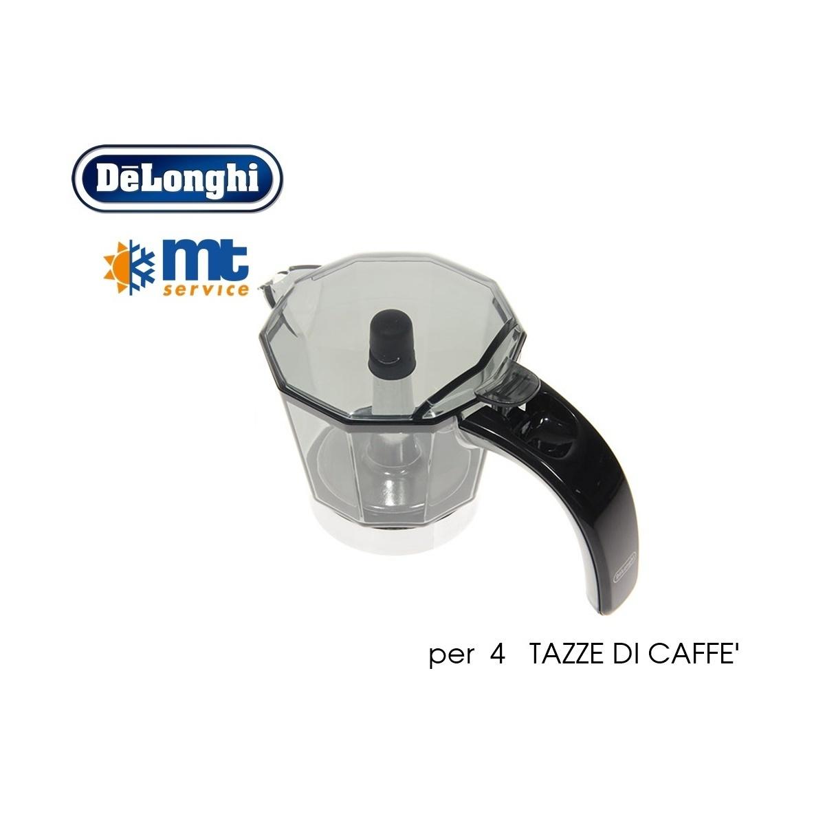 CARAFFA ORIGINALE ALICIA DELONGHI EMKM 4.B - 4 TAZZE (guarnizione e doccetta inclusi)