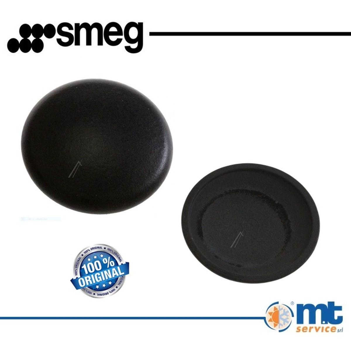 Cappellotto fuoco ausiliario nero opaco originale smeg 201050709