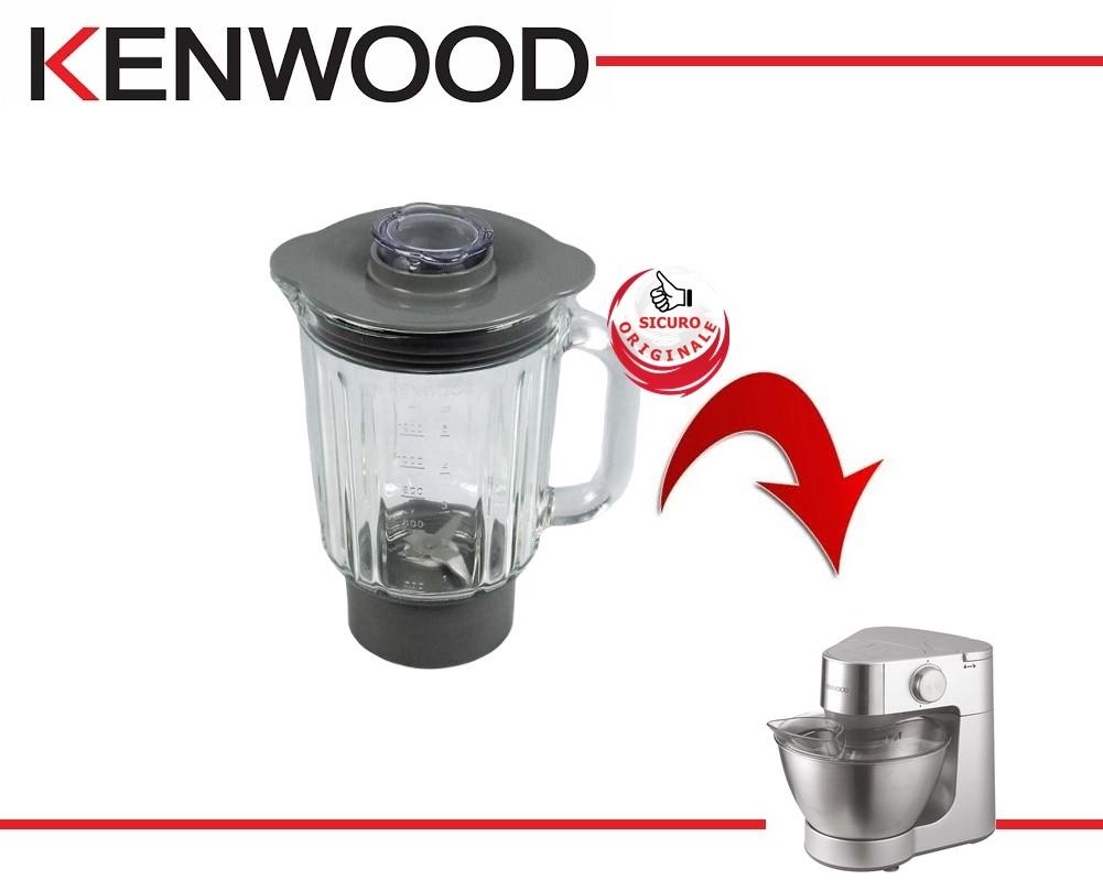 Caraffa vetro kenwood - at283 - completo di coperchio, lame e ghiera