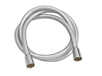 TUBO FLESSIBILE DOCCIA  VASCA DA BAGNO CONICO PVC SILVER ARGENTO 150 cm