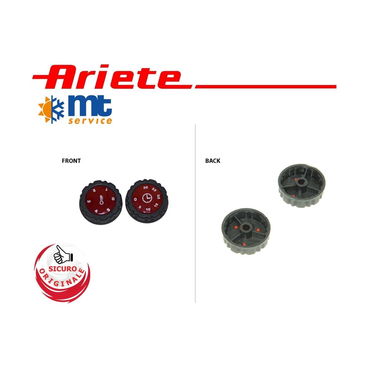 Kit manopole temperatura/timer originale ariete per forno pizza da gennaro 905