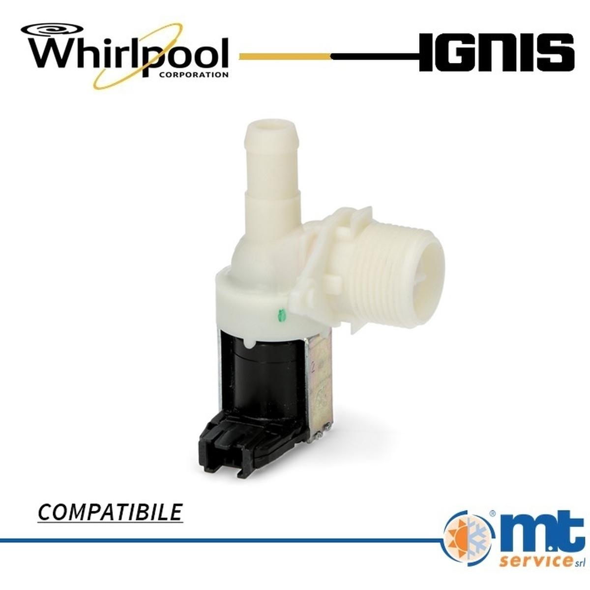 Elettrovalvola 1 via compatibile whirlpool 481227128375, 481228128368, 481228128382 ig5207