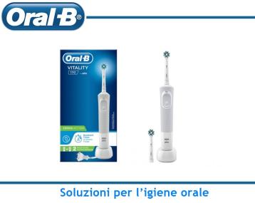SPAZZOLINO ELETTRICO 2D TIMER 2 Testine ORALB VITALITY D100.412.1