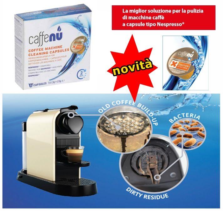 DETERGENTE CAFFE' IN CAPSULE CAFFENU Tipo Nespresso