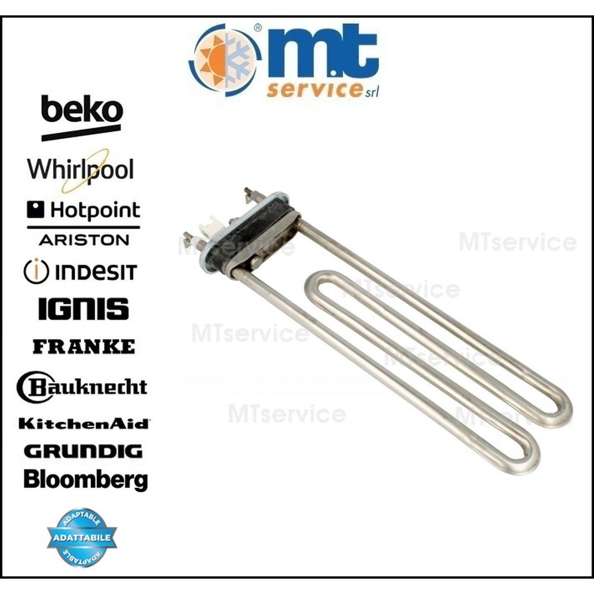 Resistenza lavatrice 2050w con ntc compatibile 481225928823 481225928919 481225928703