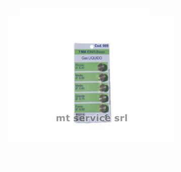 Kit 5 pezzi di ugelli  7 ma  per gpl