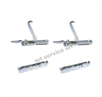 Kit 2pz cerniera +2 pz carrucole ariston indesit  c00065293