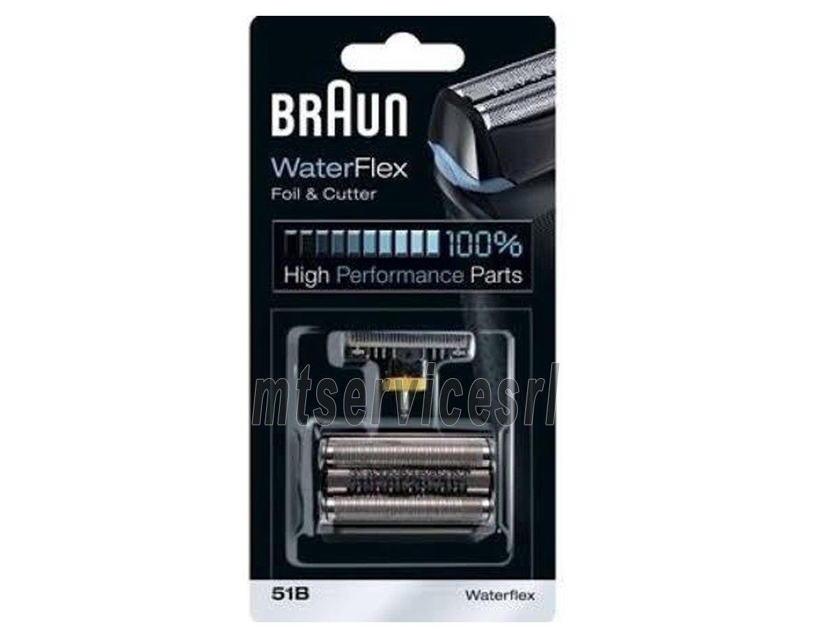 Lamina + Testina e blocco coltelli Braun 51b per Rasoio Waterflex serie 5