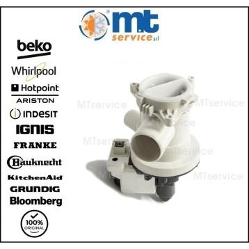 Pompa scarico completa lavatrice beko compatibile 2801100300 2801100100 2880400600 2840940200 2840940100 2840941600 2840941500