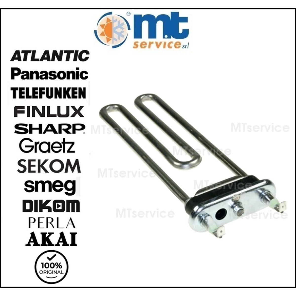 Resistenza lavatrice con foro 1850w 230v compatibile 20846083 32004582 32004626 m6532004582 696890953