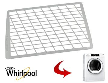Griglia rete filtro spugna per asciugatrice whirlpool hscx 70421