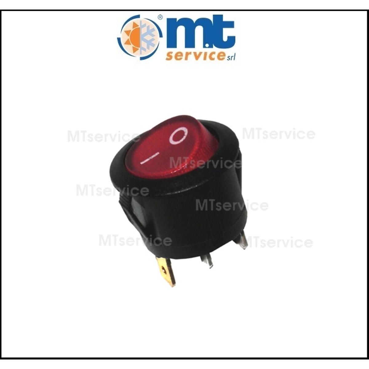 Interruttore unipolare lum rosso 0-1 10a
