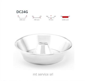 Tortiera conica in alluminio riutilizzabile d.24 h.7,5