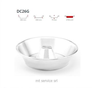 Tortiera conica in alluminio riutilizzabile d.26 h.7,5