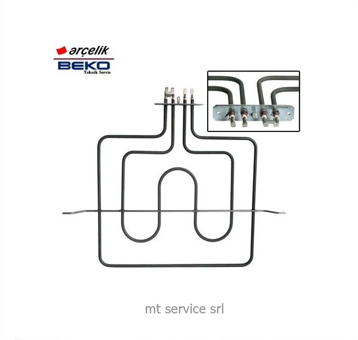 Resistenza doppia per forno cucina beko 1100 w + 1200w 262900030