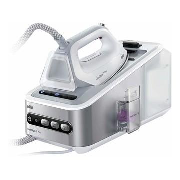 FERRO DA STIRO BRAUN C/CALDAIA CARICA CONTINUA - IS7155WH  2400 W, 2 Litri, 125, Plastic, bianco/Silver