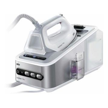 FERRO DA STIRO BRAUN C/CALDAIA CARICA CONTINUA - IS7155WH  2400 W, 2 Litri, 125, Plastic, bianco/Silver