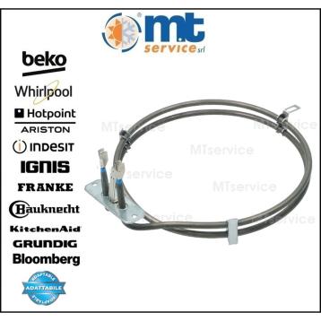 Resistenza forno 2000w compatibile indesit c00084399, c00230131, c00230168