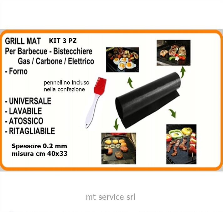 Grill-mat fogli antiaderenti per barbecue