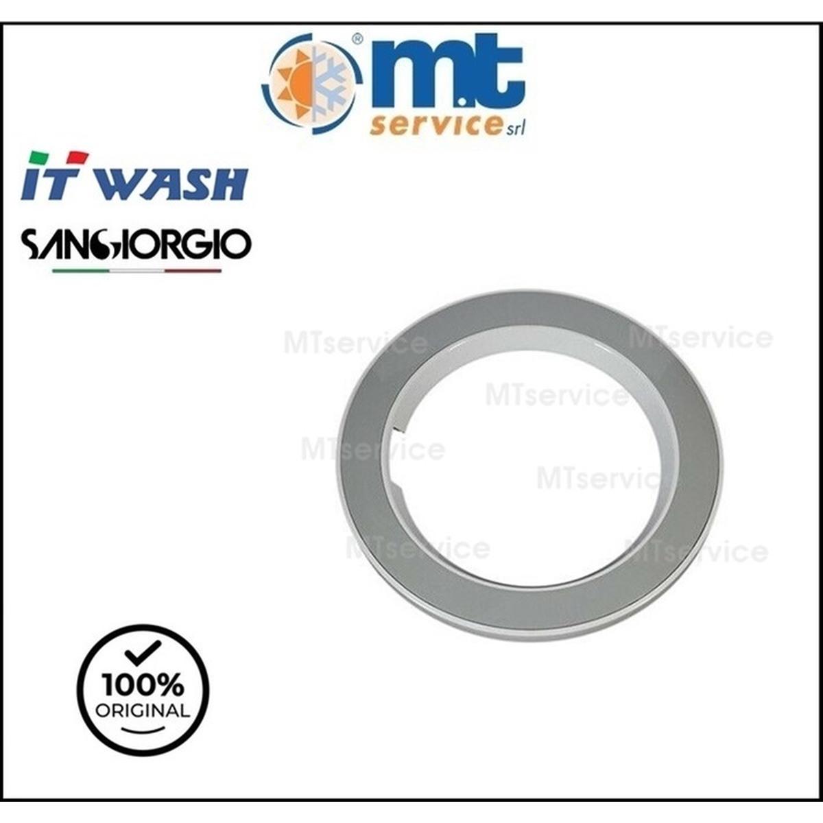 Cornice esterna tipo 6 per oblo' lavatrice itwash sangiorgio 39.101.0284 39101028400 sen5812d ens812d