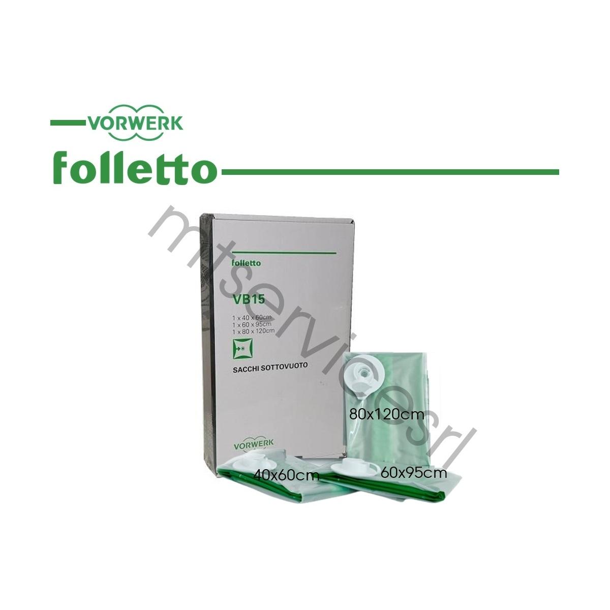 Confezione 3 sacchi sottovuoto mix originali vorwerk folletto