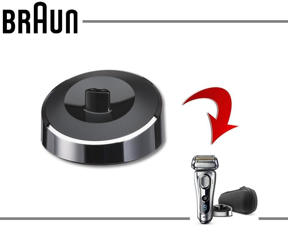 Base di ricarica originale braun nero/cromo rasoio serie 9