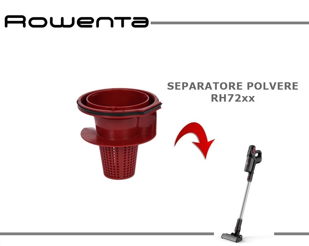 SEPARATORE POLVERE ROSSO ORIGINALE ROWENTA SCOPA RICARICABILE RH72xx
