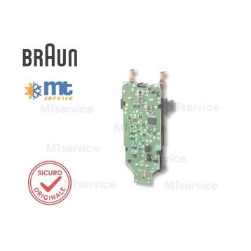 SCHEDA PCB 2 LED BRAUN SERIE 3 - 5415 "USARE SOLO CON BATTERIA VERDE"