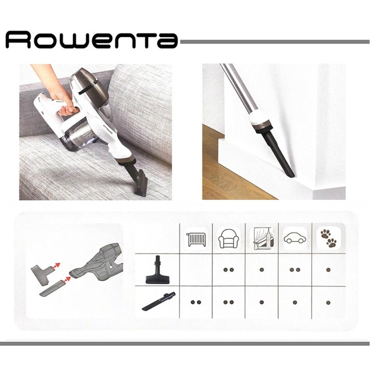 Kit lancia+spazzola tessuti per rowenta air force 360,460,all in one rh90xx