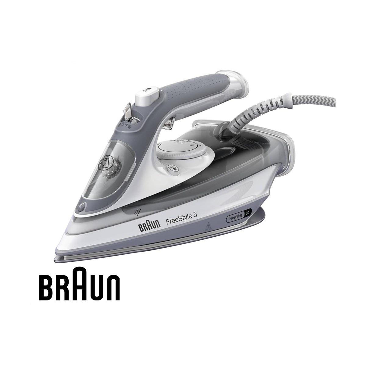 Ferro da stiro a vapore braun texstyle5 si5078gy - freeglide 3d
