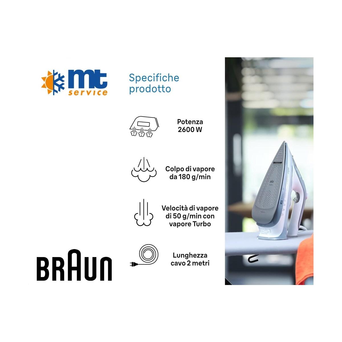 Ferro da stiro braun texstyle5 si5078gy - freeglide 3d