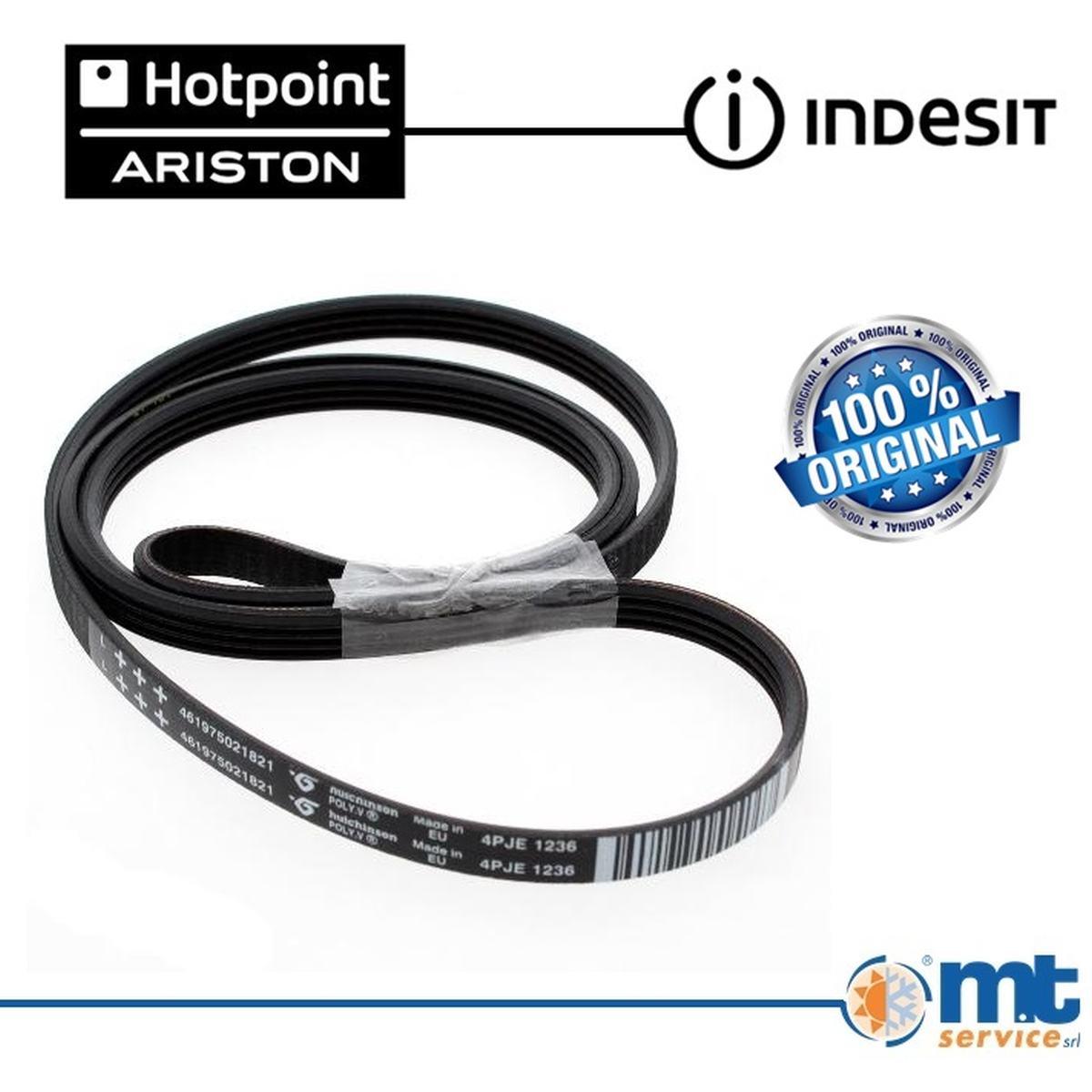 Cinghia lavatrice 1236 j4 el originale 461975021821