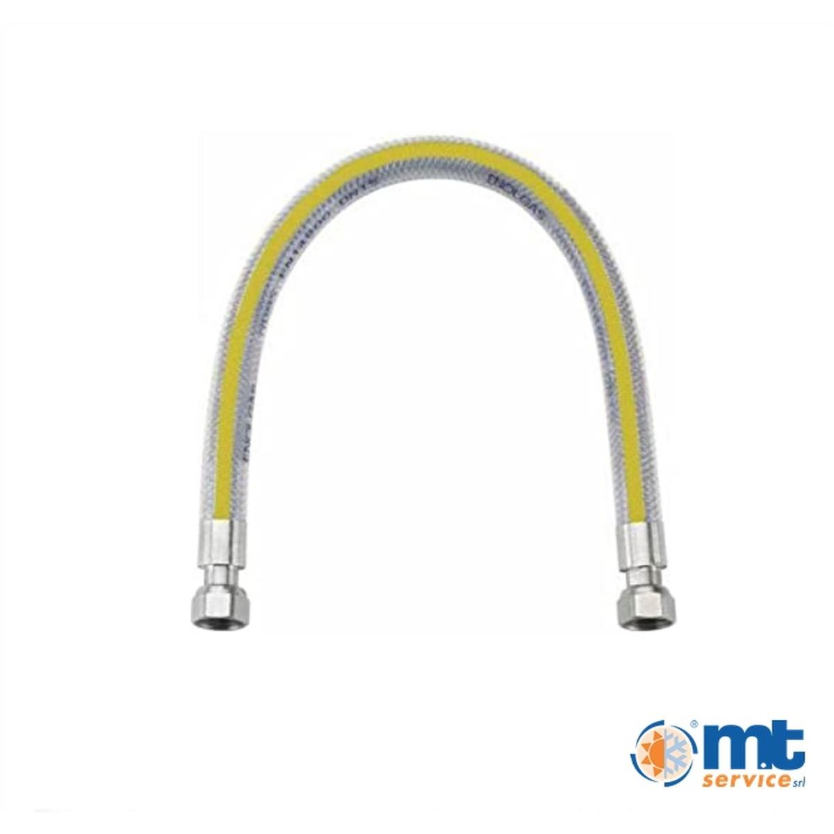 Tubo flessibile 50 cm f/f 1/2 gas acciaio skl
