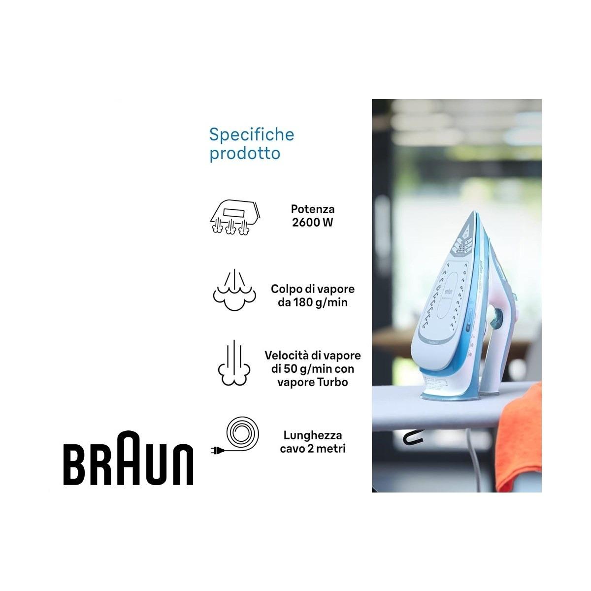 Ferro da stiro braun texstyle 5 - si5006bl - freeglide 3d