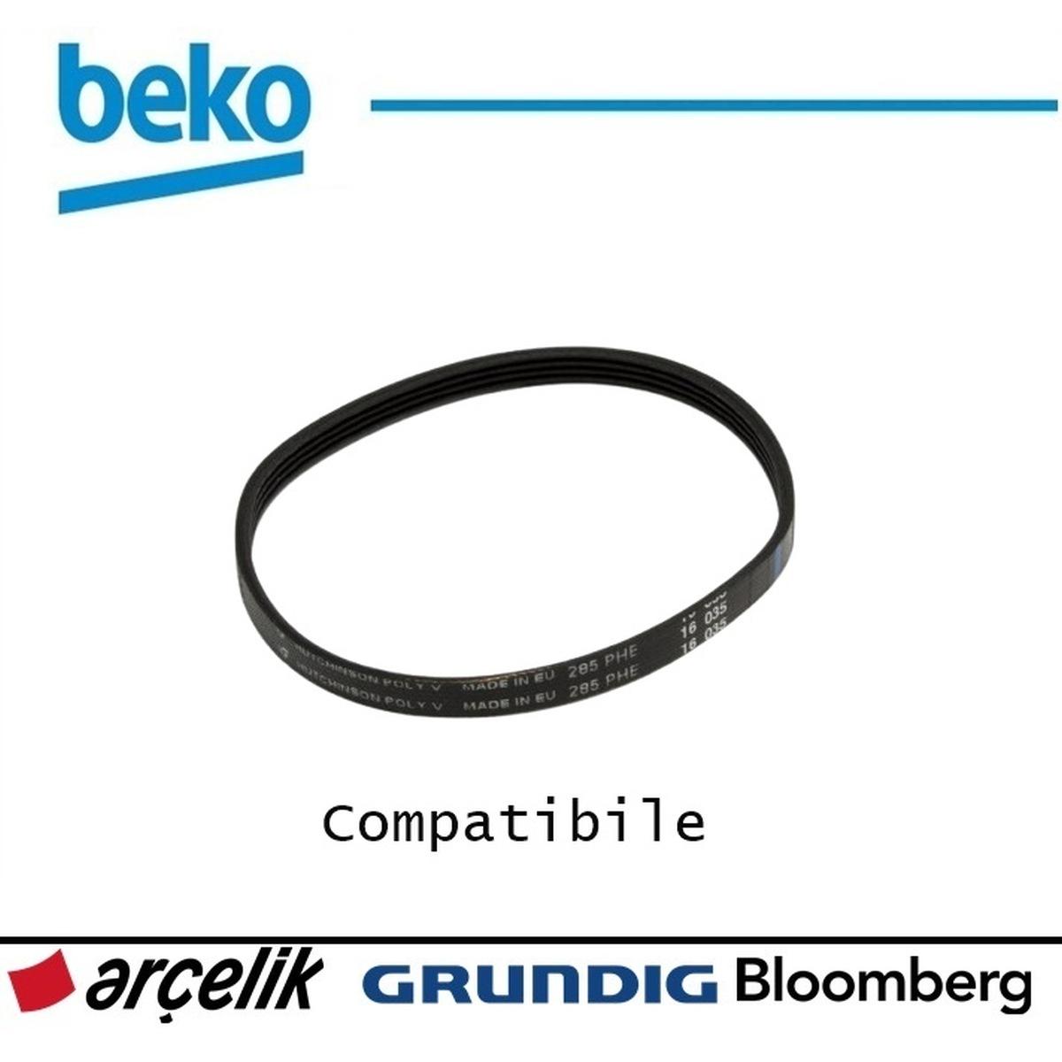 Cinghia v285 h4 piccola per asciugatrice beko compatibile 491500303 c00868140