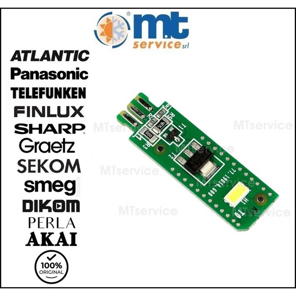 Schedina led illuminazione cesto per asc83v compatibile ebz64546001 811653419