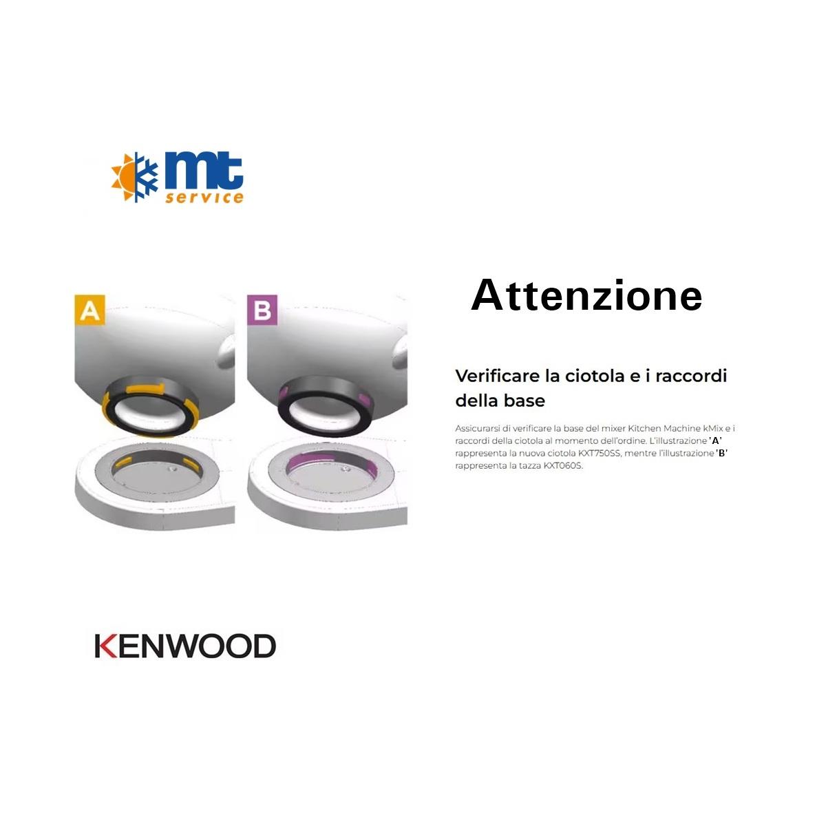 CIOTOLA ACCIAIO CON MANICO ORIGINALE KENWOOD KMIX KXT750SS - KMX7xx