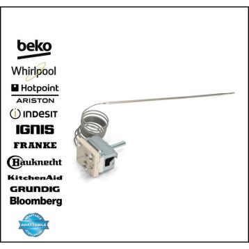 Termostato forno 278°c compatibile whirlpool 480121100077 bulbo 184mm. 2 contatti ego 55.17059.330