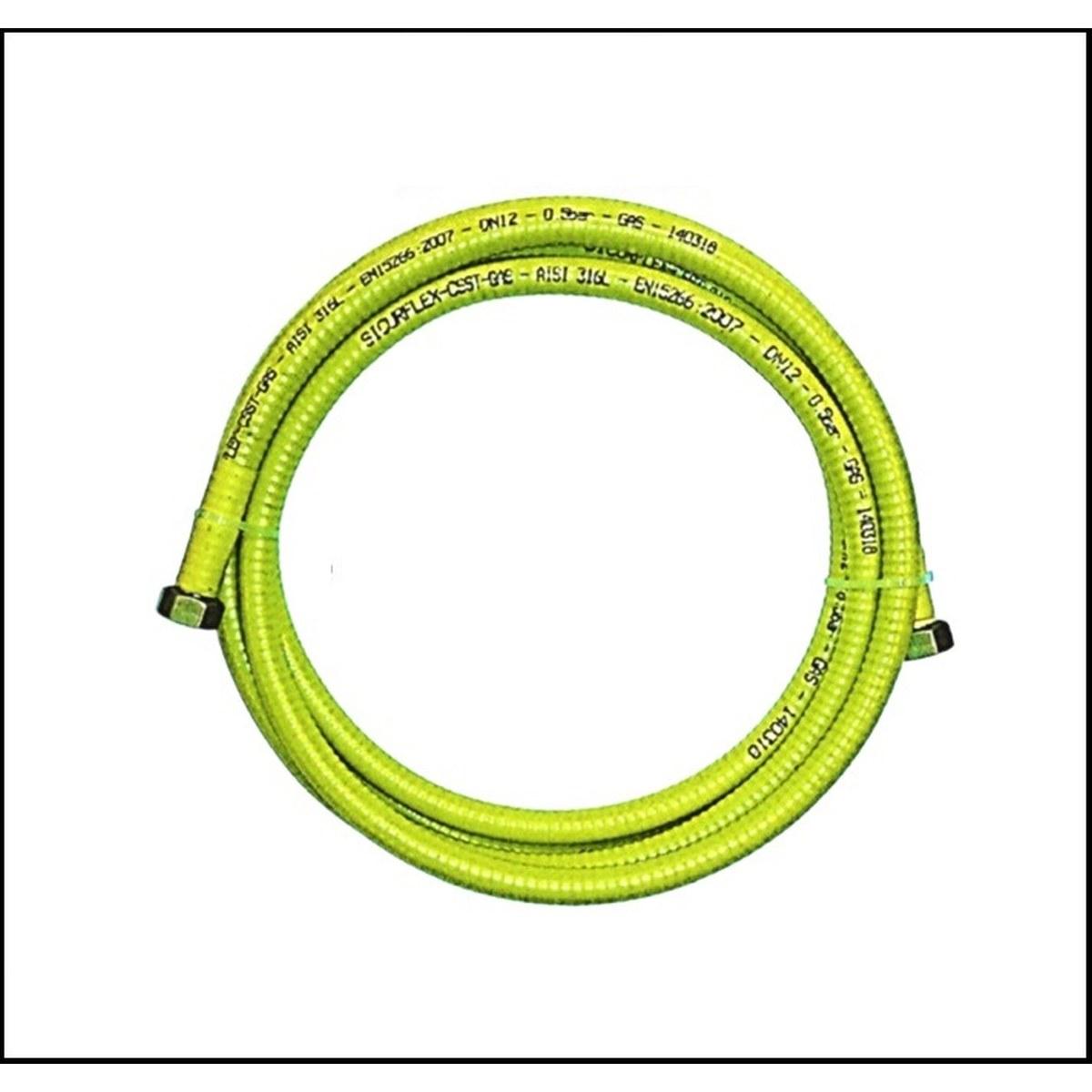 Tubo flessibile acciaio sicurflex csst gas 5 mt