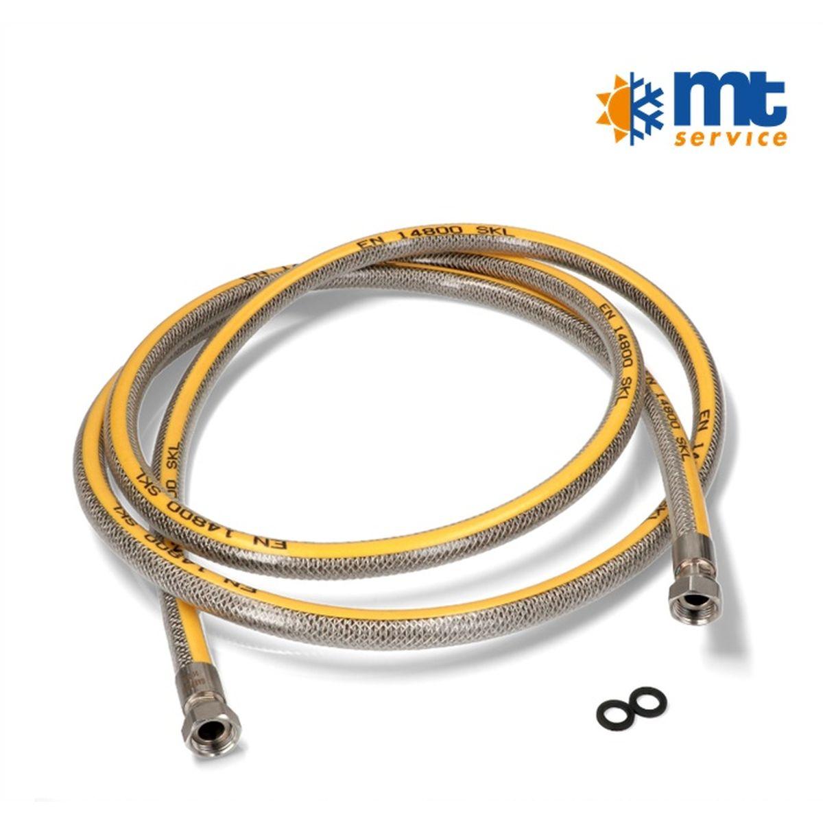 Tubo gas acciaio 1/2 3 metri f.f.